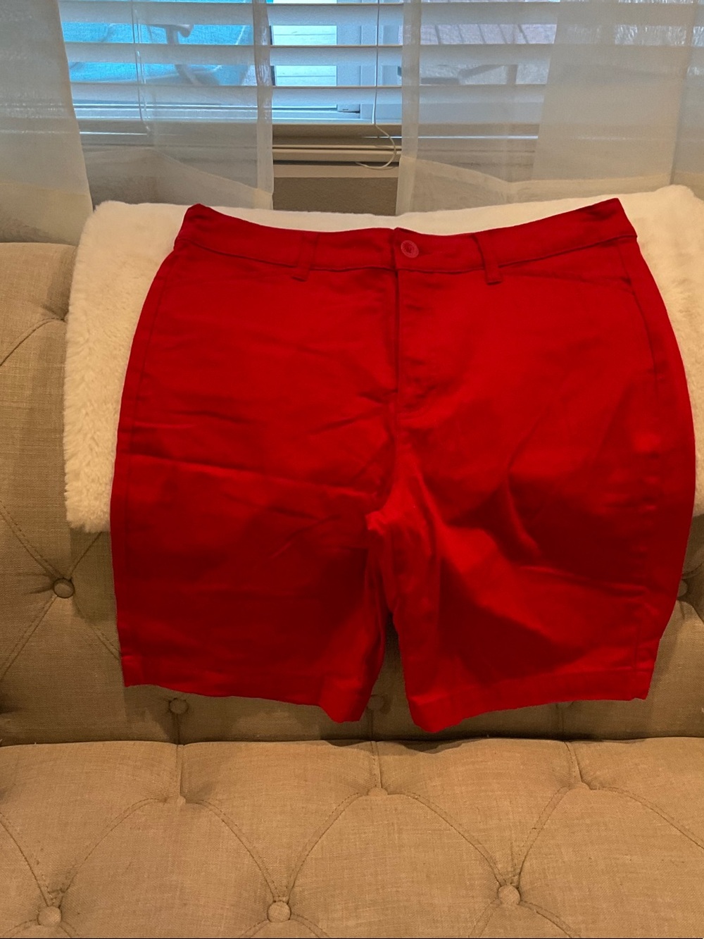 St. John's Bay Red Bermuda Shorts